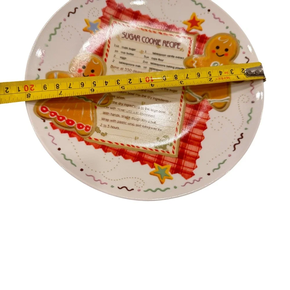 Christmas Holiday Collector Plates‎ Set of 3 Santa Poinsettia Cookie Vintage EUC